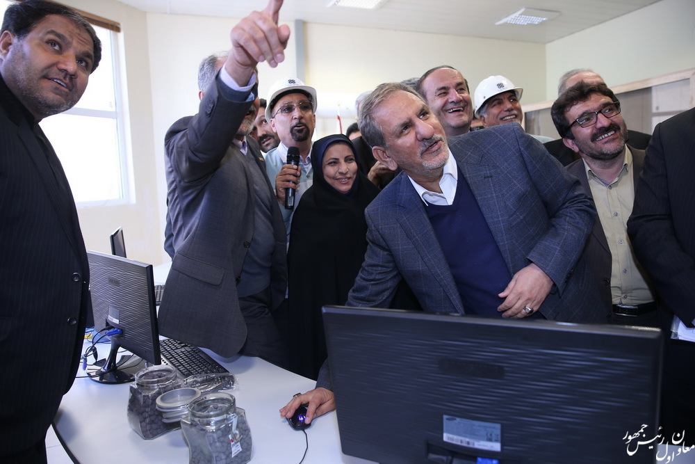 افتتاح نخستین &laquo;آهن اسفنجی&raquo; فولادهای استانی، توسط معاون اول رییس جمهور