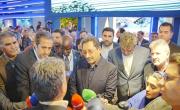 حضور وزیر صنعت، معدن و تجارت و رئیس هیات عامل ایمیدرو در غرفه ایمیدرو /ارایه گزارش دستاوردهای ایمیدرو همچون تکنولوژی PERED و راه اندازی معدن مهدی آباد از سوی آقاجانلو
