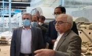 وزیر صنعت معدن وتجارت از کارخانه آجر دهدشت بازدید کرد